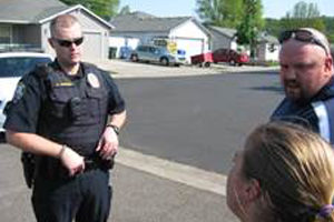 Police body camera testimonial about WOLFCOM
