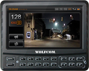 Touch screen display for In-car camera system.