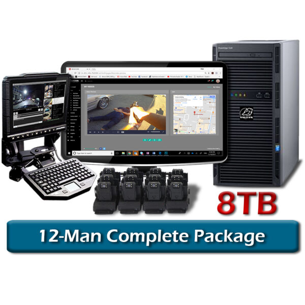 complete 12-man vision body camera package