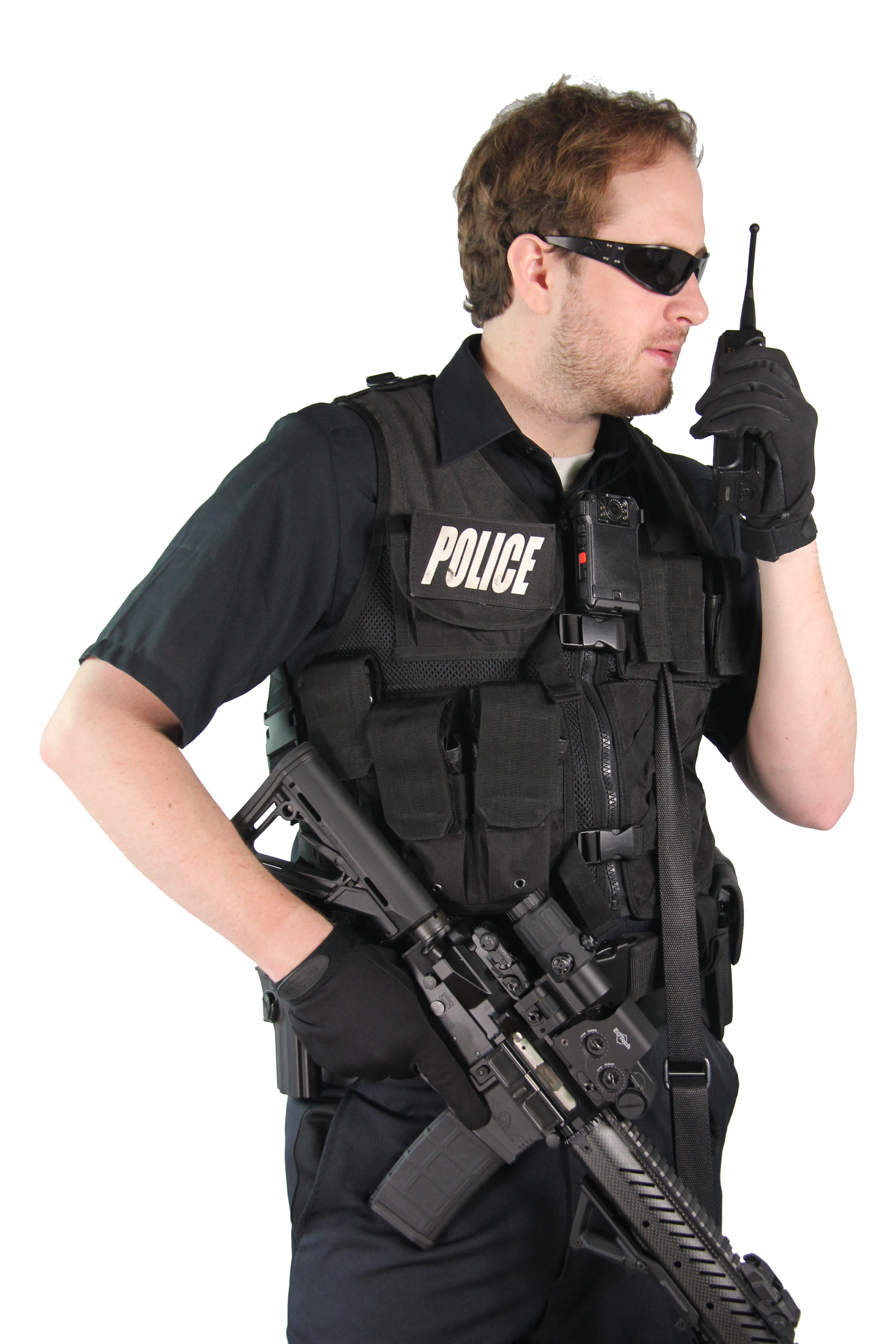police officer using the wolfcom x1 police body camera