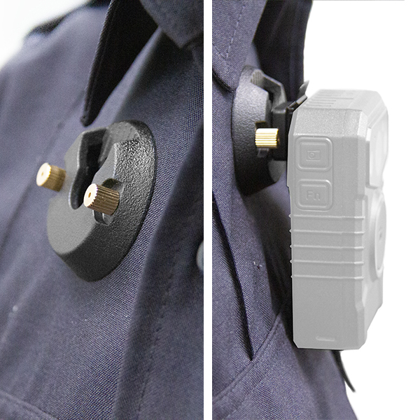 pin lock clip allows you to mount your halo police body camera anywhere on your uniform