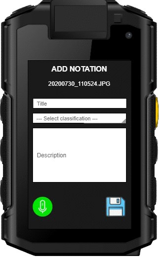 Commander Body Camera Notation App